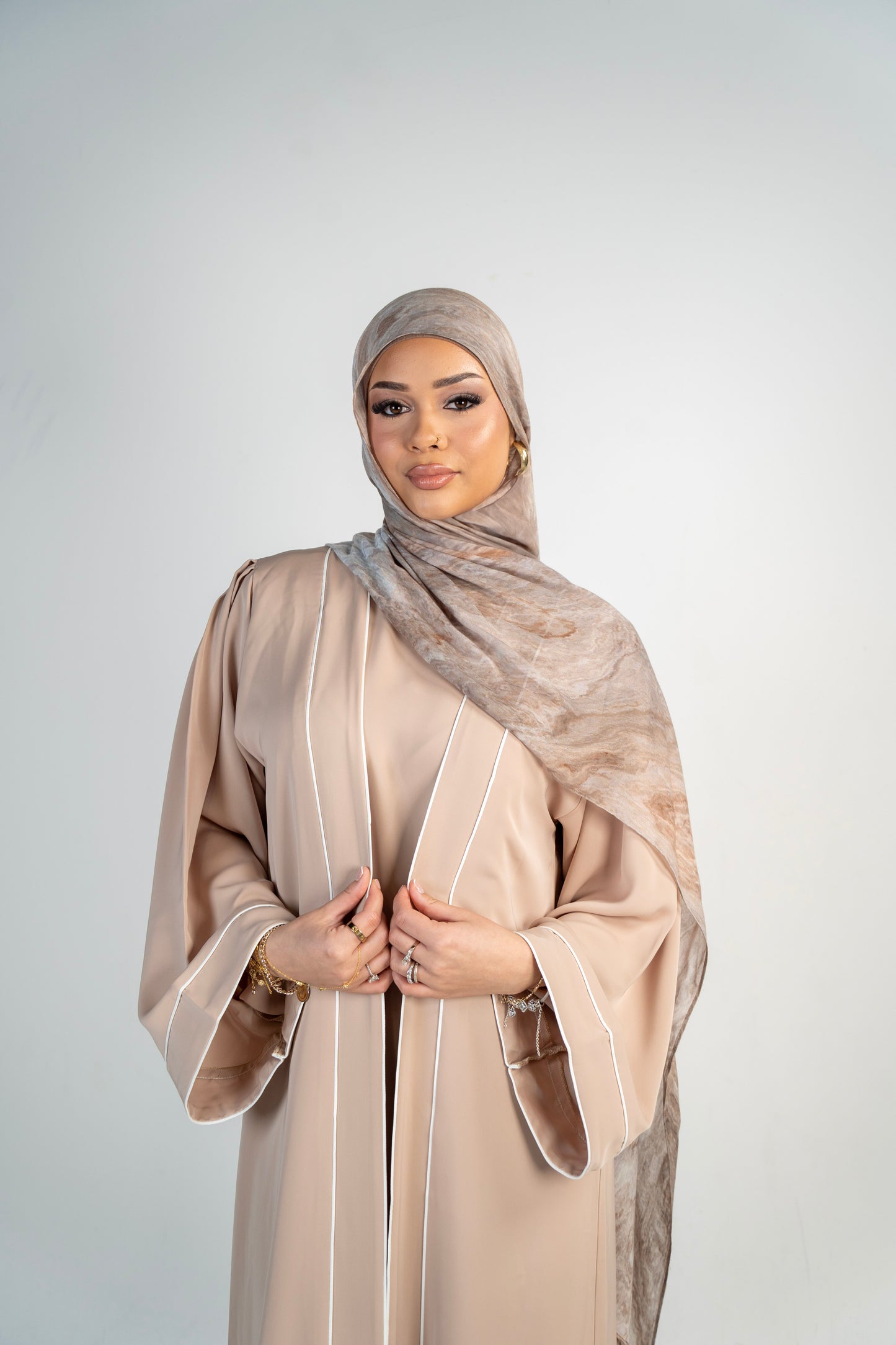 Sand Abaya (Three Piece Set)