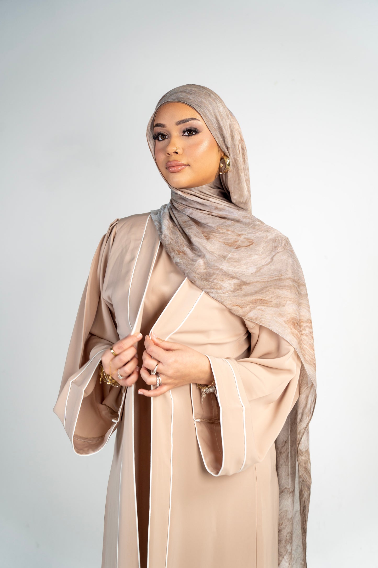 Sand Abaya (Three Piece Set)