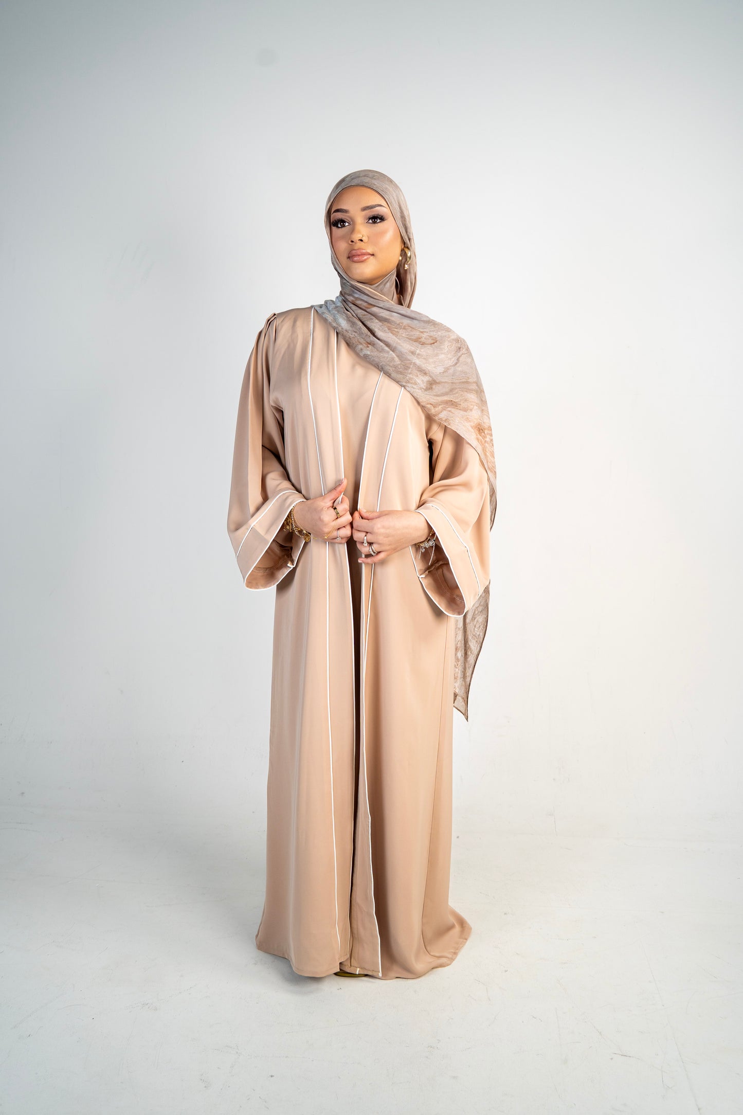 Sand Abaya (Three Piece Set)