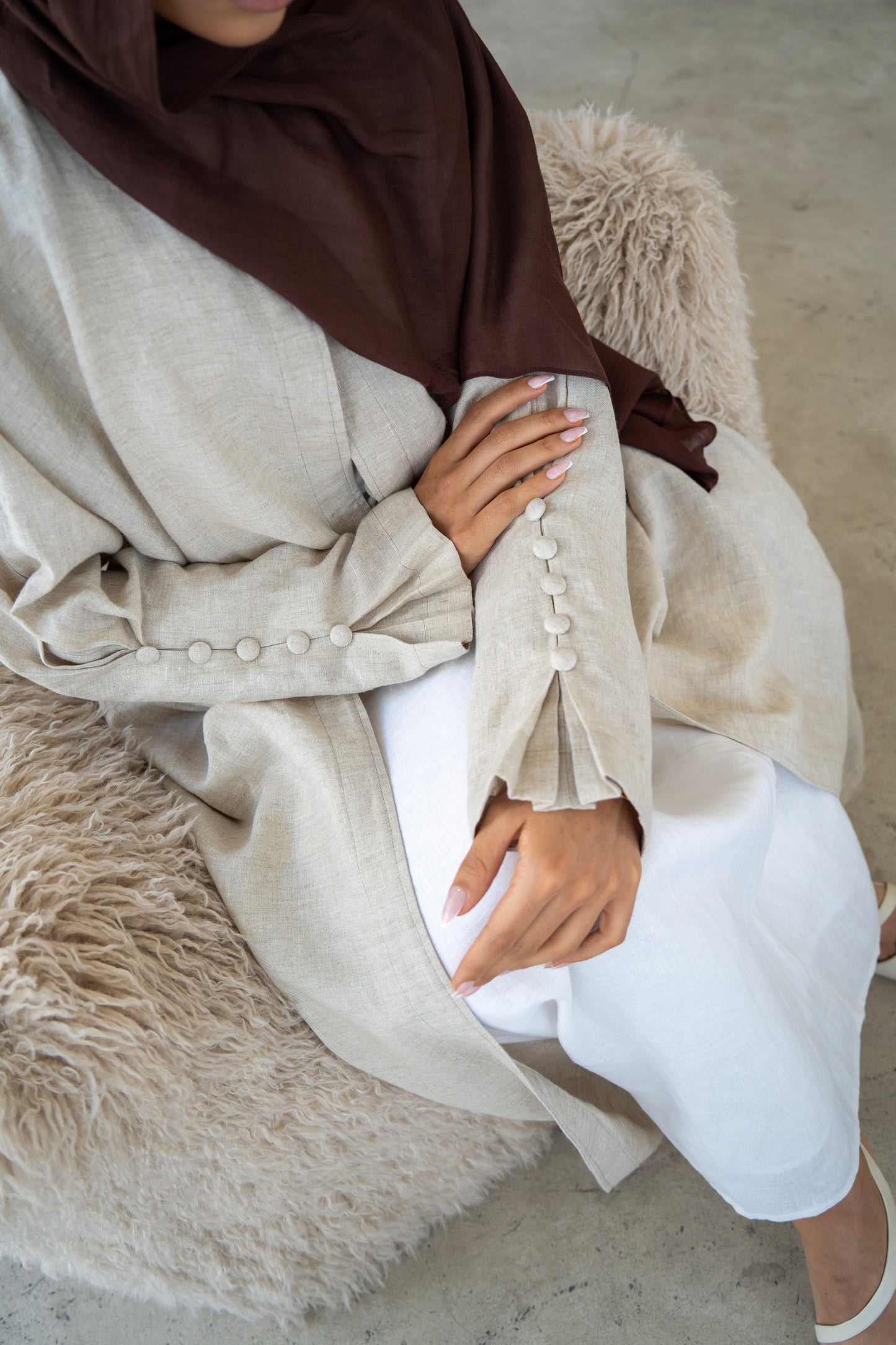 Dune Linen Abaya