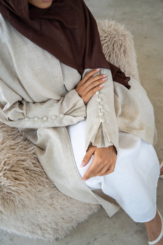Dune Linen Abaya