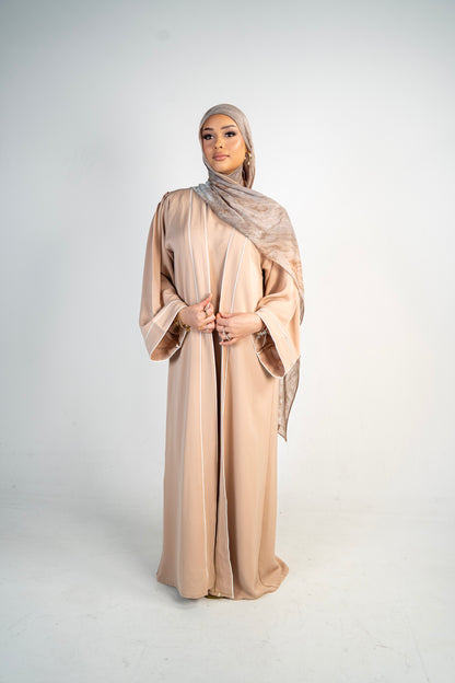 Sand Abaya (Three Piece Set)