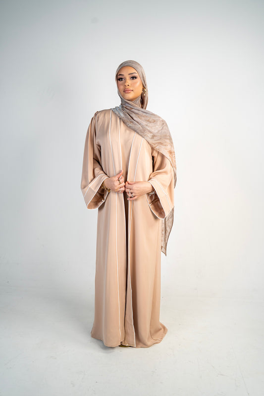Sand Abaya (Three Piece Set)