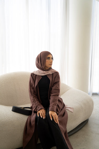 Plumwood Linen Abaya