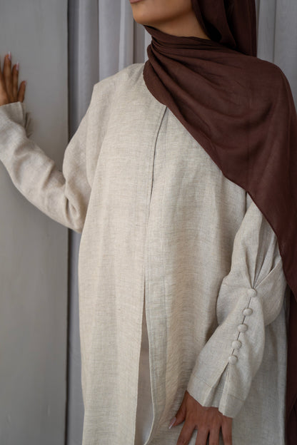 Dune Linen Abaya